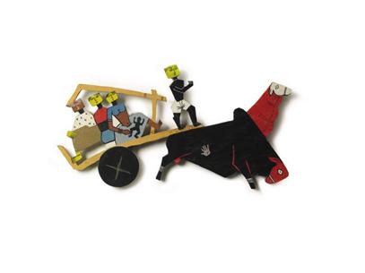 Wooden Toy (Bullock Cart) 